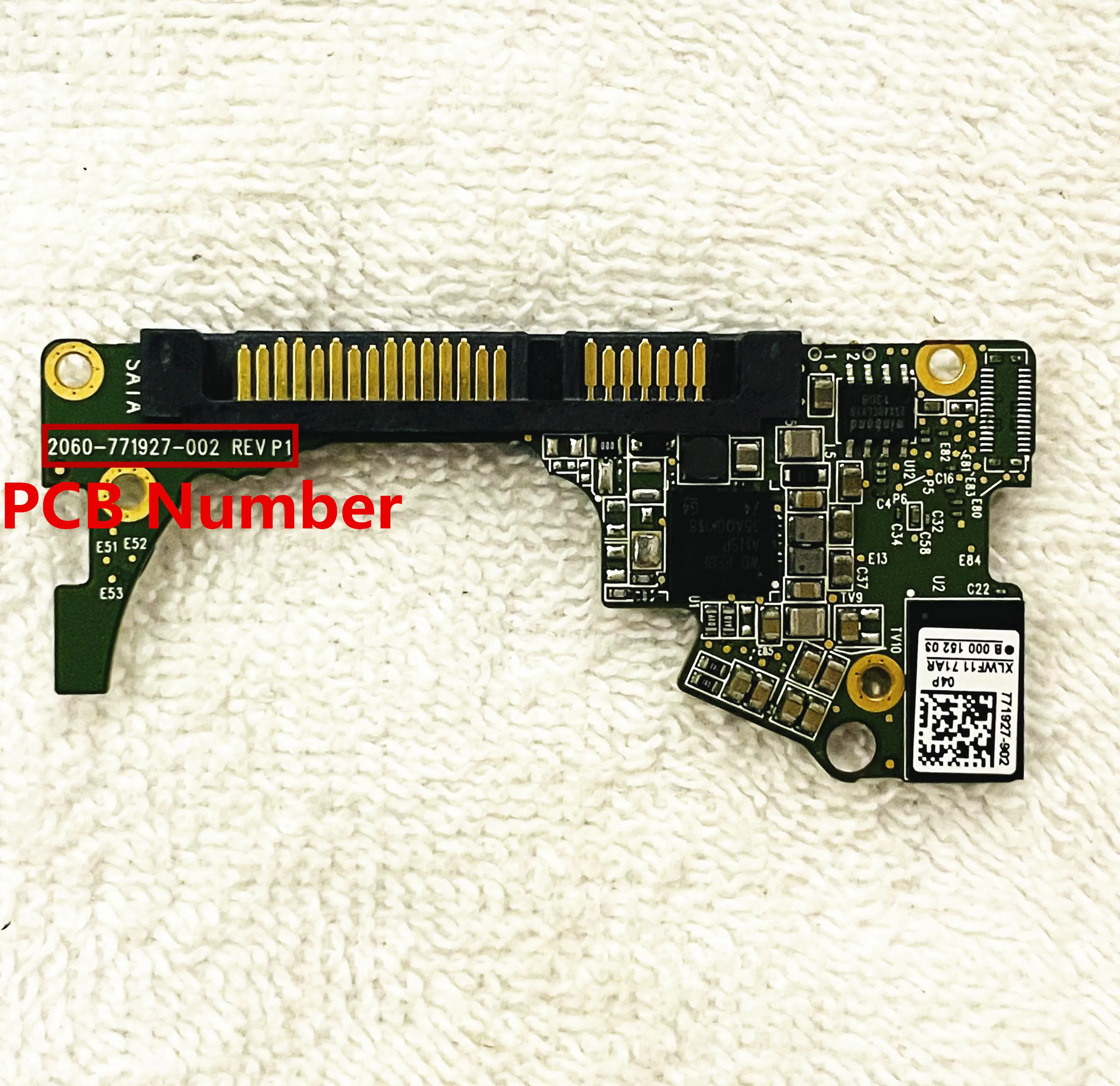 

WD10SPCX Western Digital hard disk circuit board: 2060-771927-002 REV A , 771927-902 WD 2.5 SATA