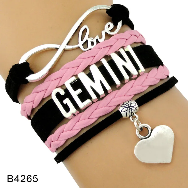 Женские браслеты со знаками Зодиака Козерог Водолей рыбы Овен Телец Gemini рак Лев