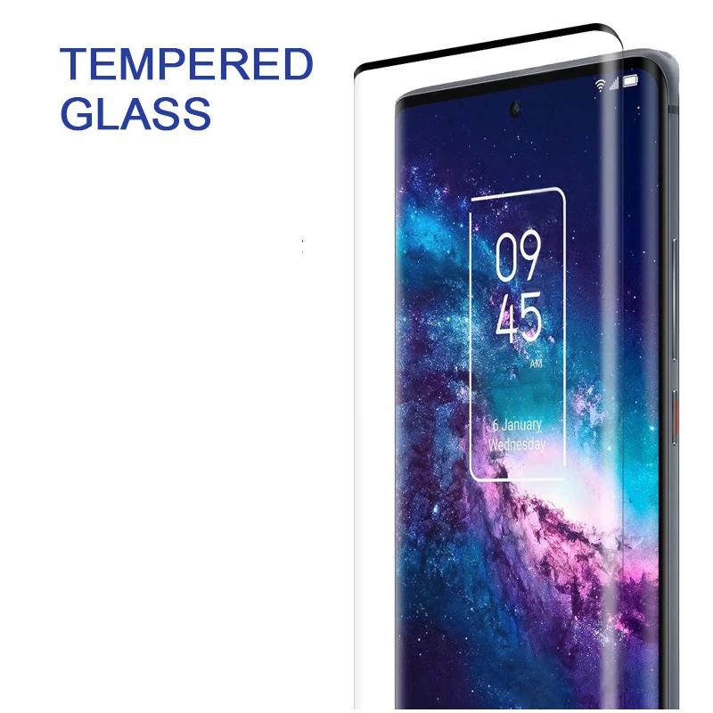 Full Cover Tempered Glass for TCL 10 Plus Screen Protector Curved 3D Film Phone Protective 20 PRO Flim | Мобильные телефоны и