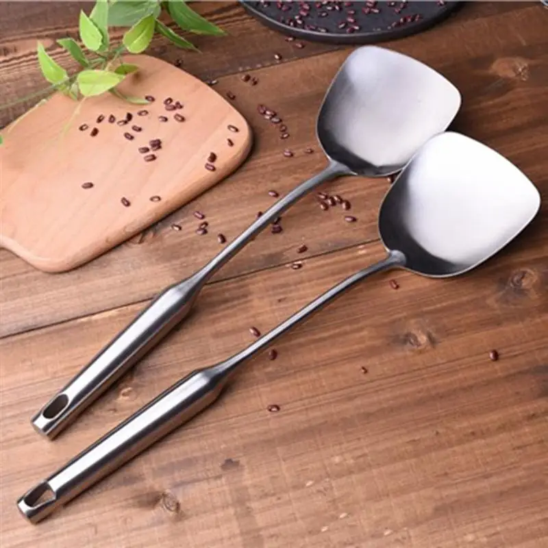304 Stainless Steel Wok Spatula Stir Fry with Ergonomic Handle for Comfortable Grip and Heat-Resistant Protection | Дом и сад