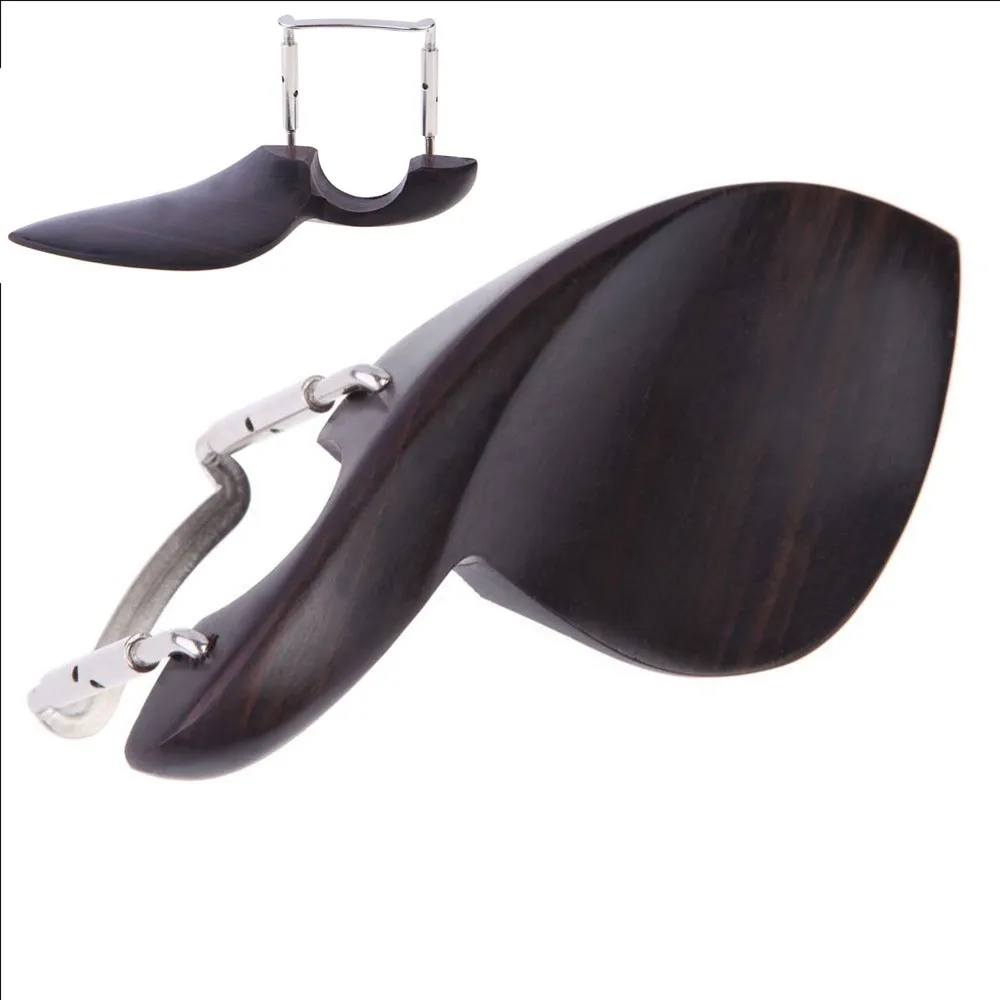 

Ebony Violin Parts Violin Chin Rest Chinrest With Screw For 3/4 4/4 Violins Tailpiece Parts Accessories Stringed Instruments