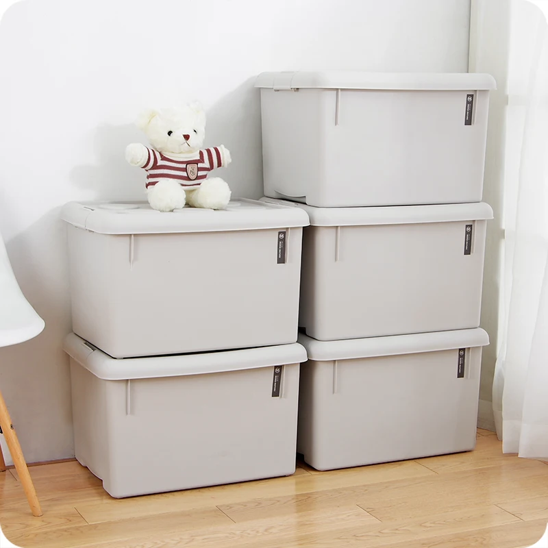 Очень большой Штабелируемый ящик для хранения игрушек пластиковый утолщенная