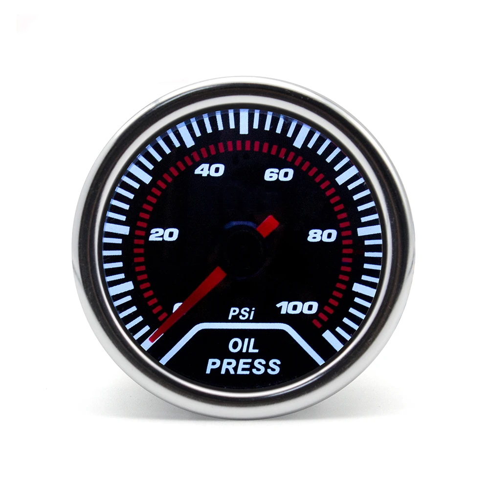 Автоматический датчик давления масла 2 &quot52 мм Датчик указатель 0 100 PSI отображение