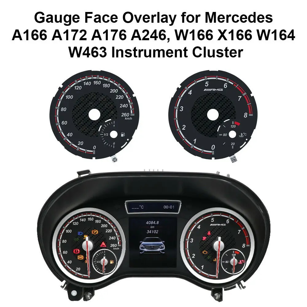 Накладка на манометр для приборов Mercedes A166 A172 A176 A246 W166 X166 W164 W463 | Автомобили и