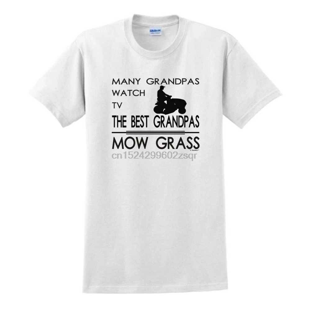 Много Grandpas смотреть ТВ лучшие Mow Grass с коротким рукавом хлопковая футболка для