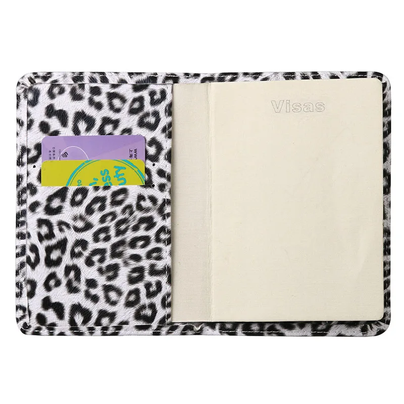 Кожаный чехол KUDIAN с изображением медведя для мужчин Обложка паспорта держатель