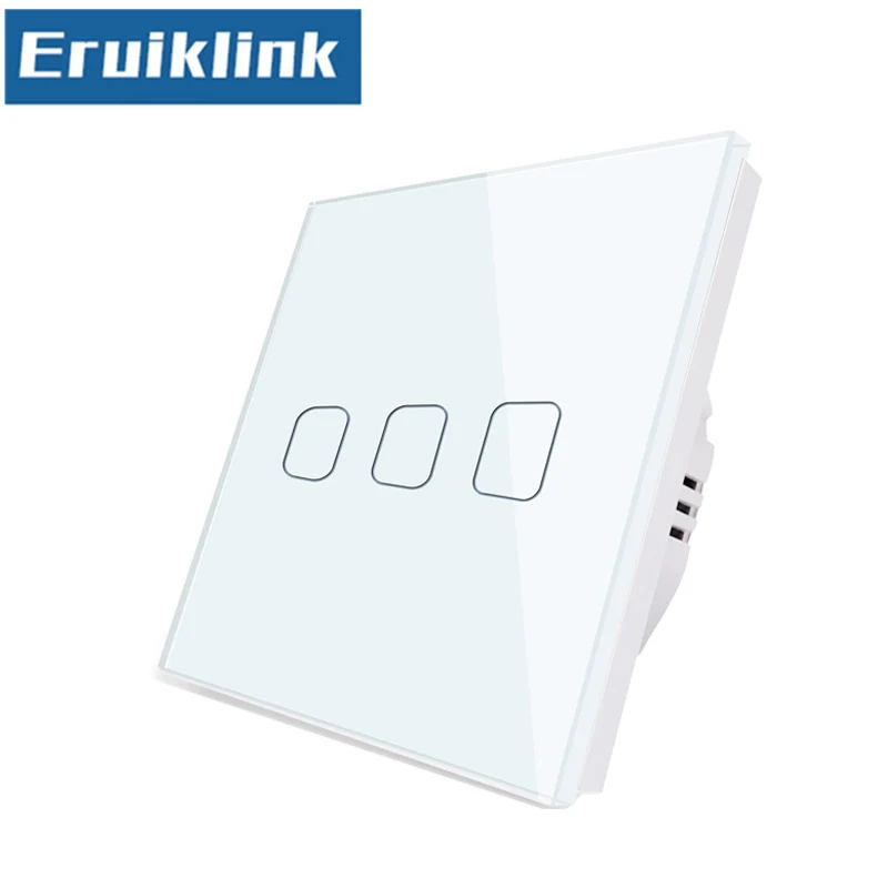 Стандарт ЕС/Великобритании выключатель света Eruiklink 1 банда/2 банды/3 банды способ