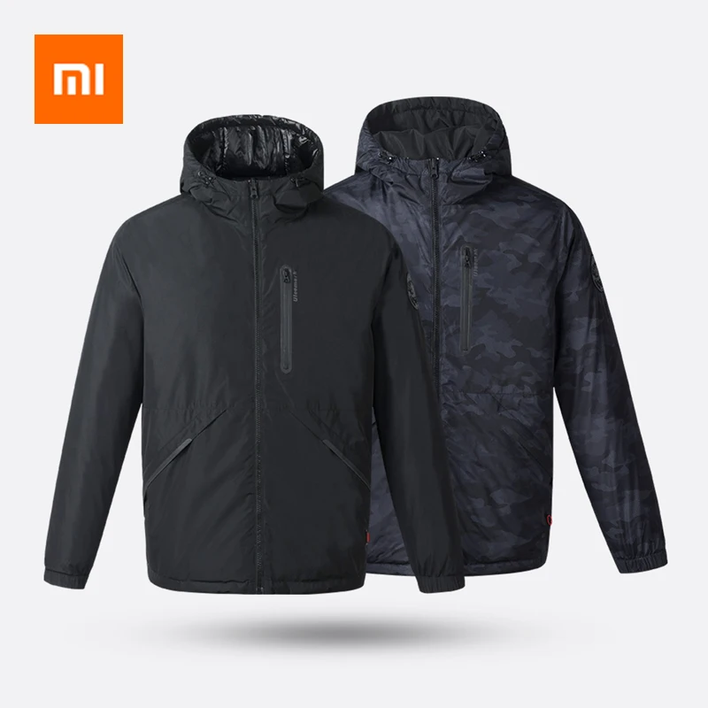 Xiaomi Uleemark умный Подогрев пуховое пальто 3 0 двухсторонняя пуховик на утином пуху