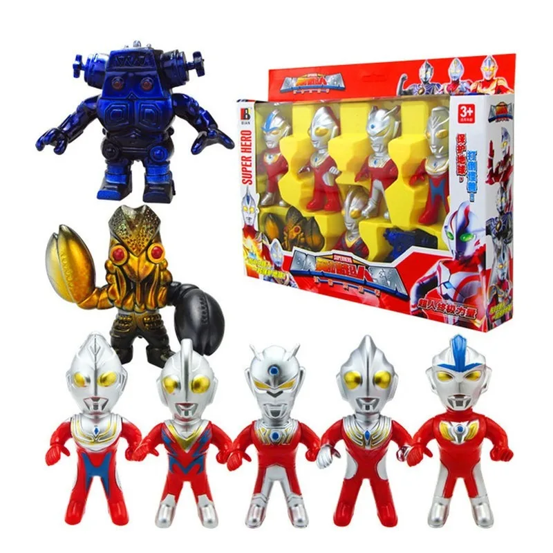 Altraman модель игрушки Вселенная модели супергероев Ultraman Severn Tiga Taro Robot Joints подвижные