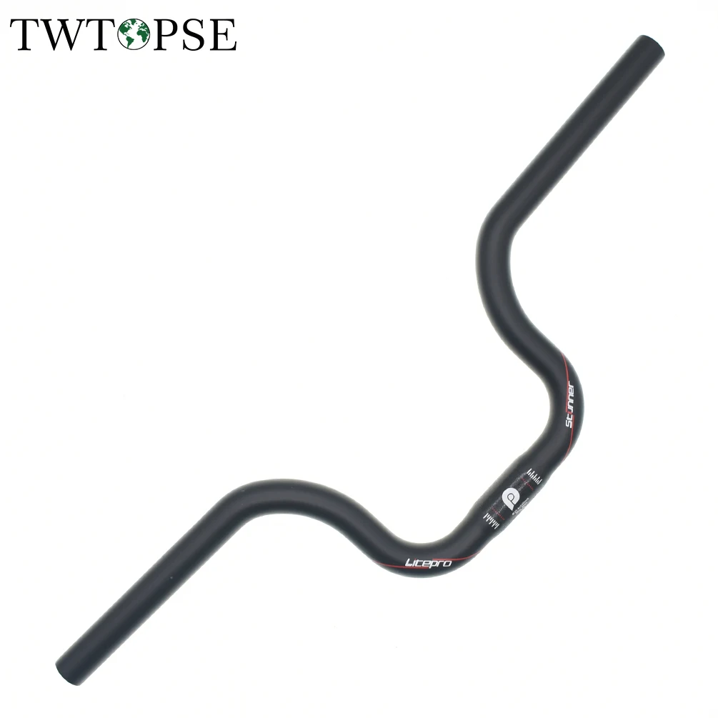 

TWTOPSE Bicycle Bike Carbon M Handle Bar 25.4*540mm Rise 120mm For Brompton 3SIXTY PIKES 412 P8 Folding Bike Cycling Handlebar