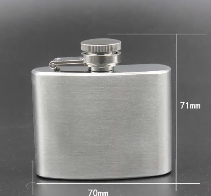 

400pcs/Lot 2oz Stainless Steel Hip Flask Whisky Pocket Bottle Mini Cup Wine Mug Alcohol Kettle Keychain SN4018