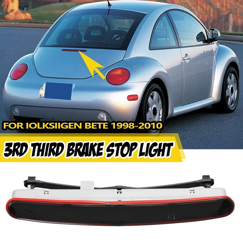

Smoked LED Rear 3RD Center High Mount Strip Tailgate Third Brake Stop Light for Beetle 1998-2010 1C0945097E