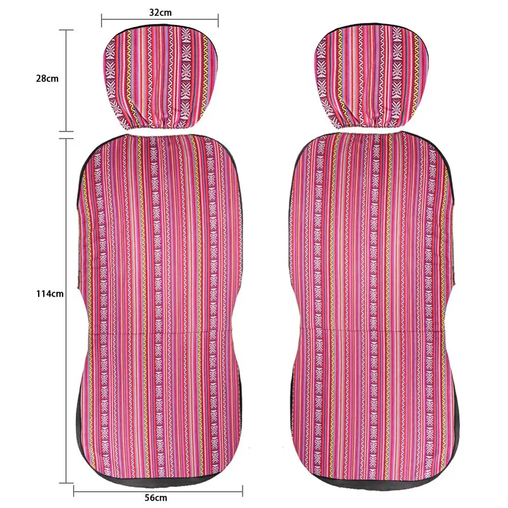 TIROL 4 шт. чехлы для передних и цветных сидений универсальные съемные подголовники