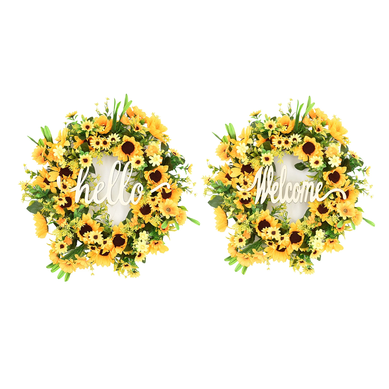 

Свадебный Декоративный венок, налет, Подсолнухи, венок, знак, искусственный цветок, Декор для дома, двери, окна вечерние праздничное украшен...