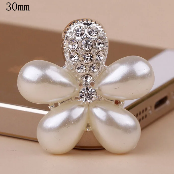 10 шт. 3 см серебро/золотого цвета с украшением в виде цветов и кнопки для украшения