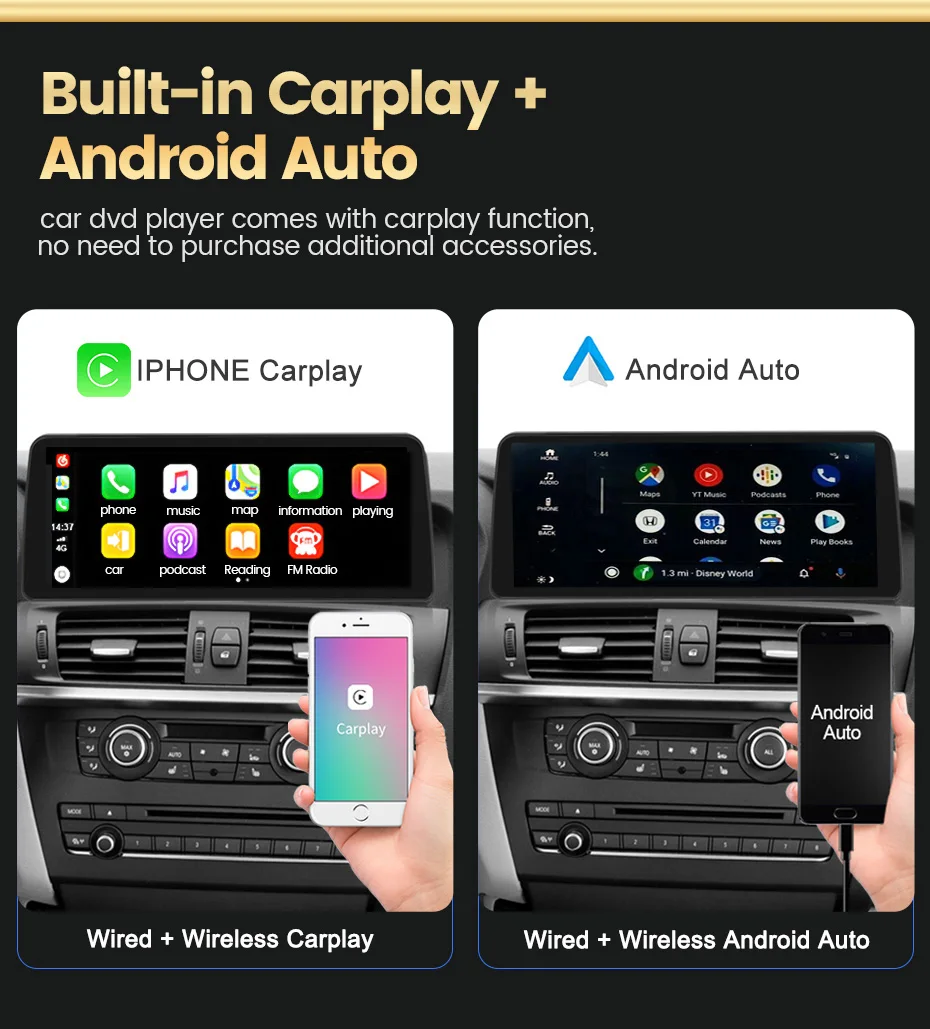 Управление рулевым колесом 256G ROM Qualcomm Android 11 для BMW F20/F21 NBT Автомобильный