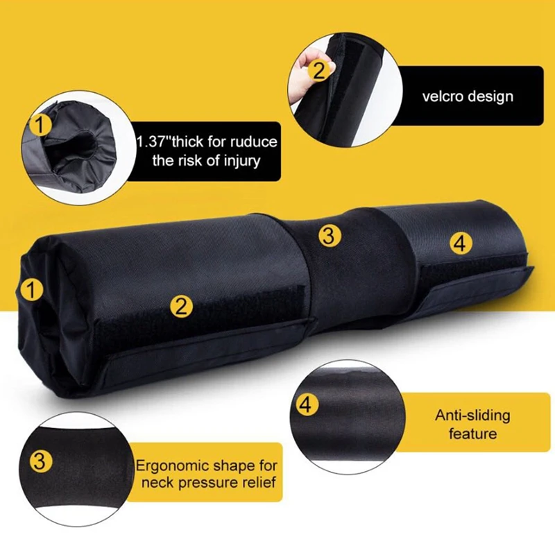 Подушка для штанги фитнеса подушка шеи пенная Накладка приседания на плечи