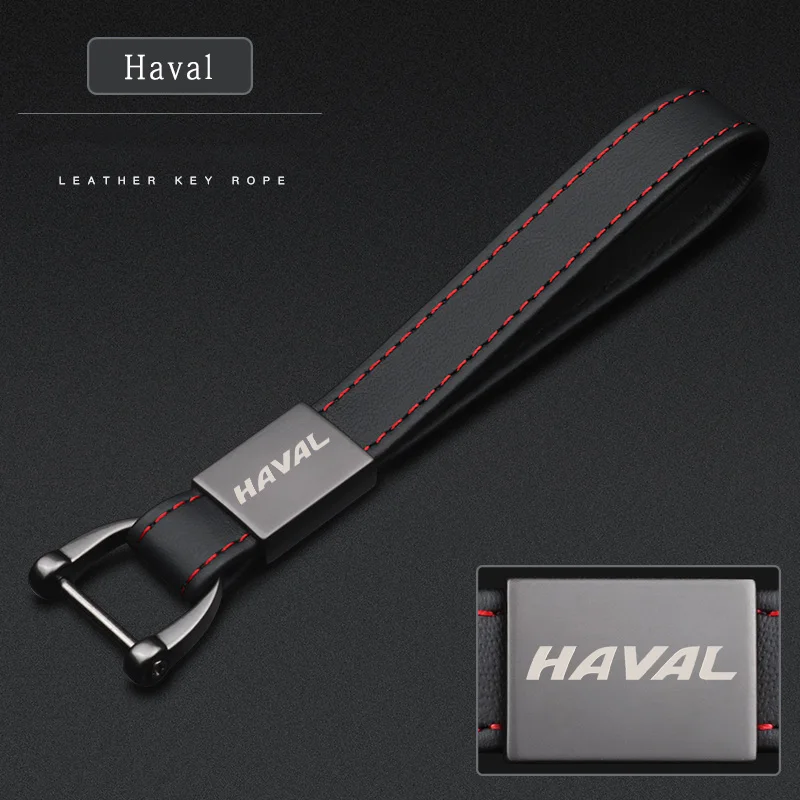 

Personalized Car keychain Genuine Leather Suitable For HAVAL H5 H6 H7 H9 F7 F7X Key Chain Men's And Women's Pendant Rope