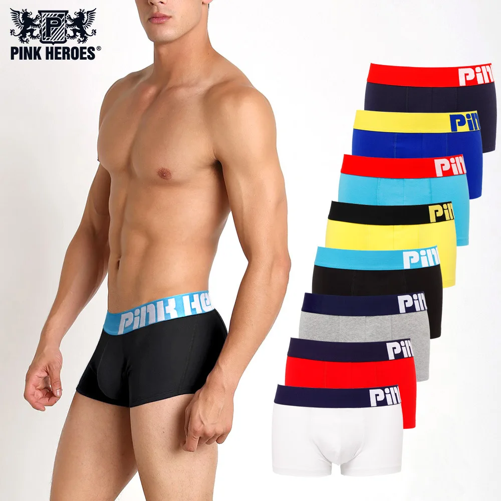 4 шт. мужские трусы боксеры 8 цветов|pink hero men|pink herounderwear shorts |