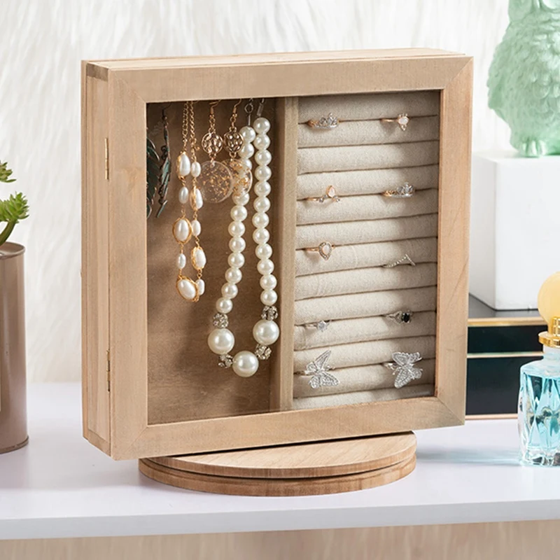

Creative Photo Frame Jewelry Rack Wall Wooden Storage Rack Earrings Earrings Necklace Jewelry Display Rack