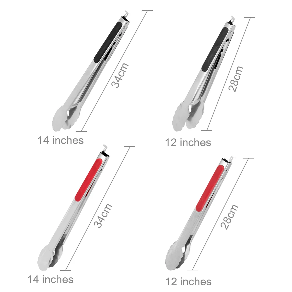 

Grilling Tong Stainless Steel Cooking Tong Anti Scalding Kitchen Tongs Lock Design Convenient Storage Easy Clamping Comfortable