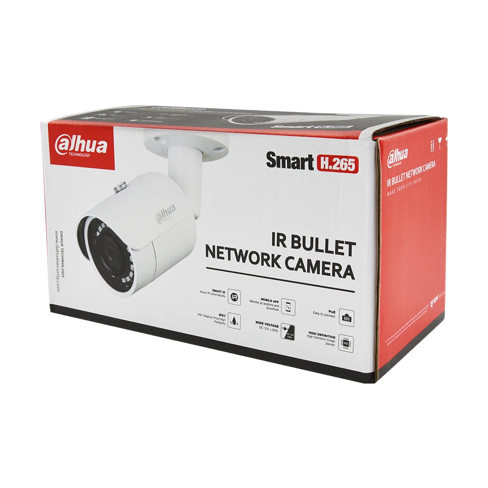 DaHua оригинальный IPC HFW1330S S4 3MP POE 30 м IR IP67 SD слот для карты смарт BLC HLC DWDR Мини Пуля IP