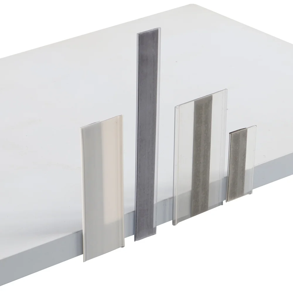 

Magnetic Wall Mount Shelf Acrylic Sign Holder Price Name Card Tag Label Frame Display With Magnet Tape