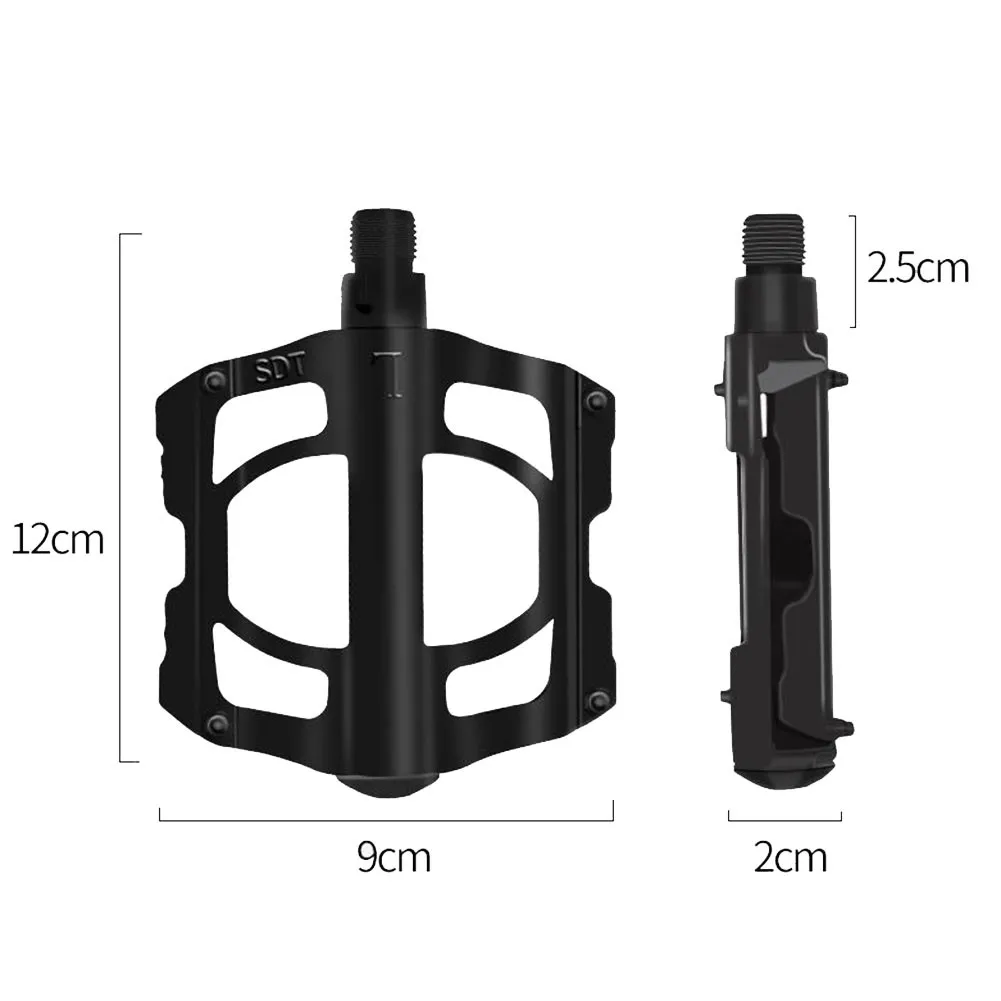 

1Pair Bicycle Pedal MTB Road Bicycle Aluminum Alloy Bearing Pedal Folding Bicycle Pedal 3 Bearing Aluminum Flat Platform Pedal