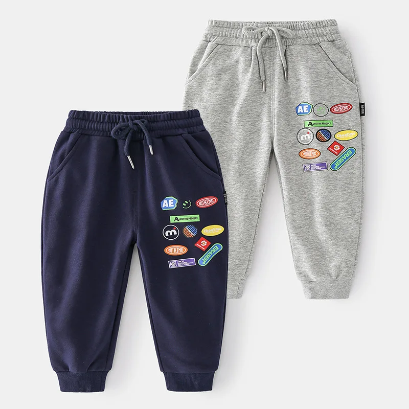 

Boys Casual Sport Pants Kids Jogging Trousers Boys Autumn Sportswear Fashion Cotton Trousers Baby Running Pants