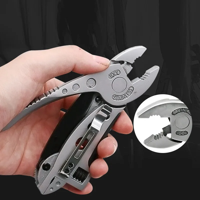 Уличный Мультитул плоскогубцы карманный нож набор отверток регулируемый