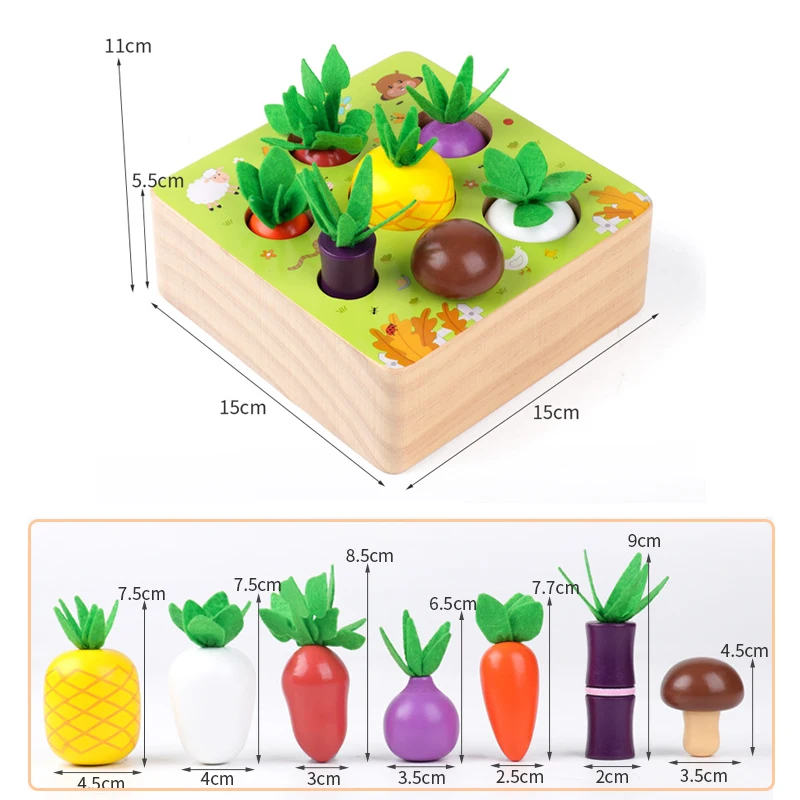 Игрушка детская деревянная набор игрушек Монтессори развивающая игрушка в форме
