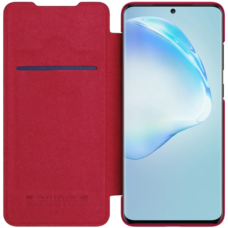 Кожаный чехол-книжка для Samsung Galaxy S20 Plus Ultra NILLKIN серии Qin роскошный Карманный чехол