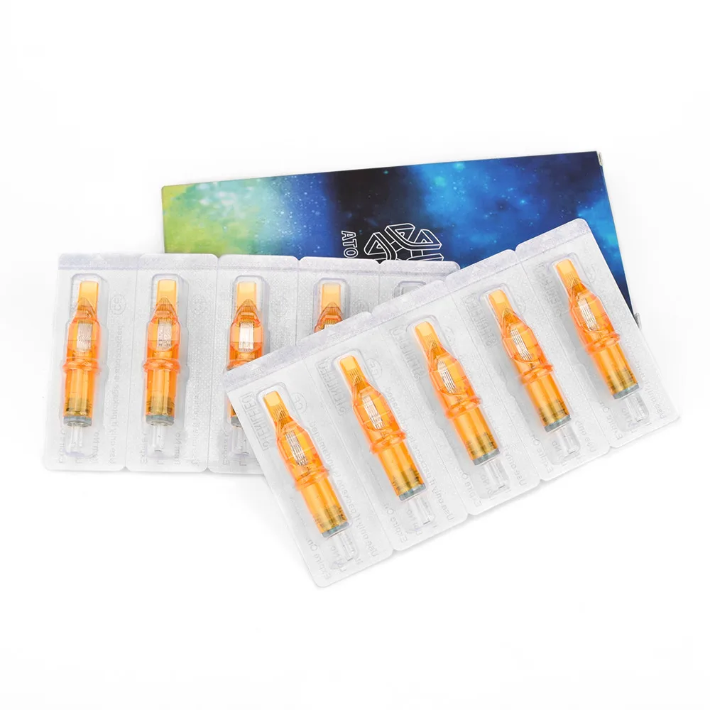 Картриджи для татуировок одноразовые желтые 5M1/5RM/11RL/11RS/14RL/14RS 10 шт. | Красота и