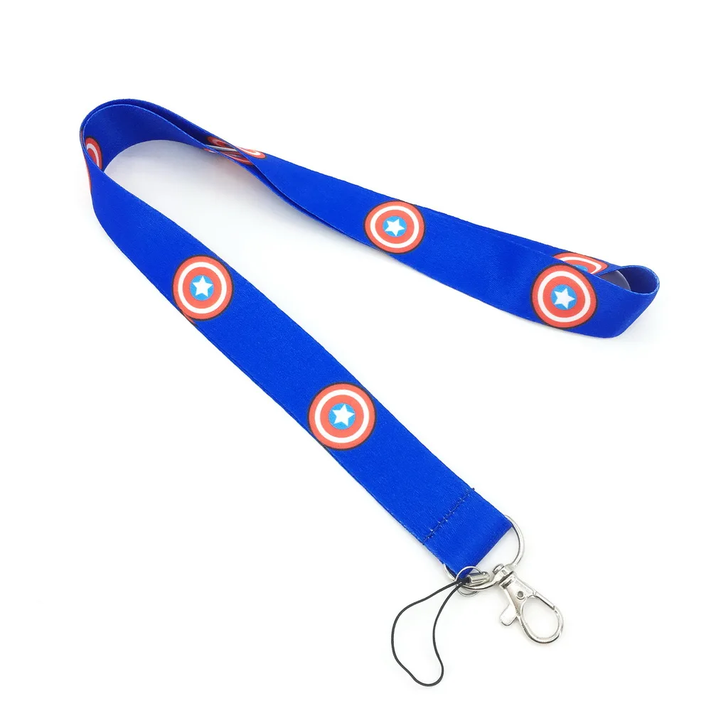 10 шт/20 шт/30 шт/50 шт Marvel Comic Hero Lanyard телефон ID брелки кошелек цепь подарок коллекция