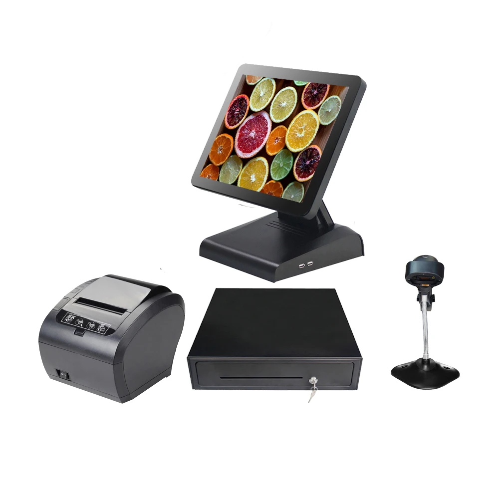 POS все в одном система 15 ''Коммерческая EPOS машина оборудование для ресторанов