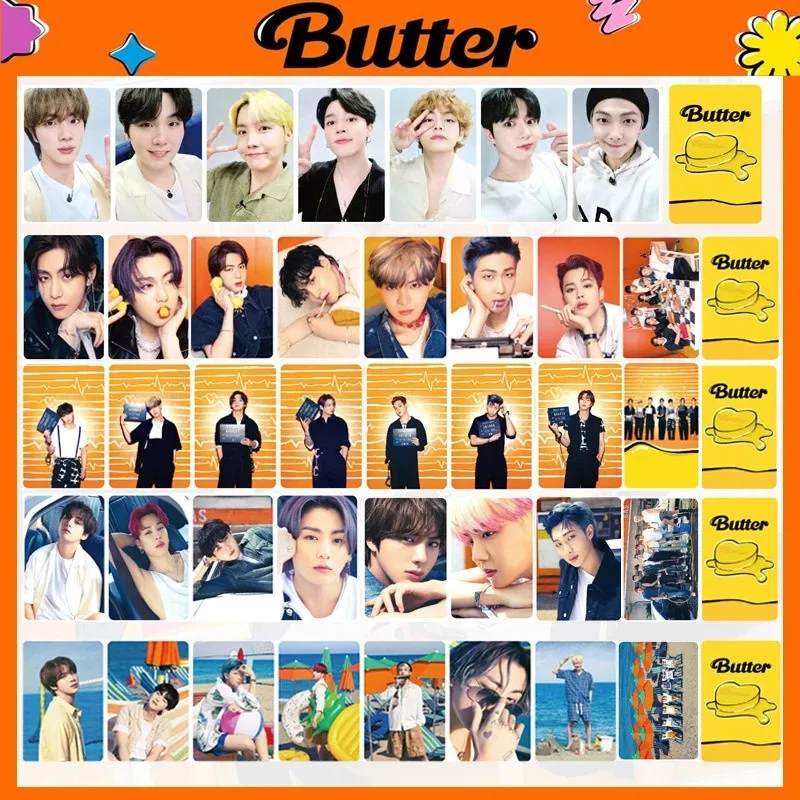 

KPOP Bangtan Boys LomoCard New Album BUTTER 8th Anniversary Meeting Cards Photocard Fans Collection JIMIN JIN JUNGKOOK SUGA V