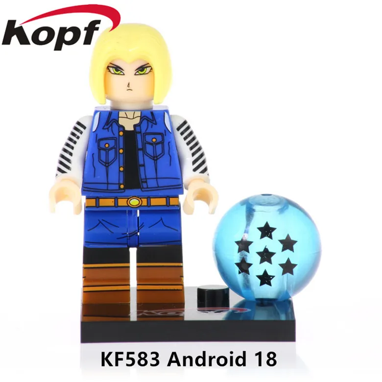 KF583 Without Box KF6073 Одиночная строительные блоки большие фигурки модель Dragon Ball Broli Gogeta сын Goku vegeta Vegetto Mira игрушки для детей - Цвет: KF583 Without Box