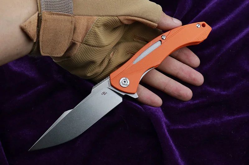 CH CH3519-G10 Флиппер складной нож D2 стальное лезвие G10 Ручка наружное тактическое оборудование кемпинг охотничьи приборы для альпинизма