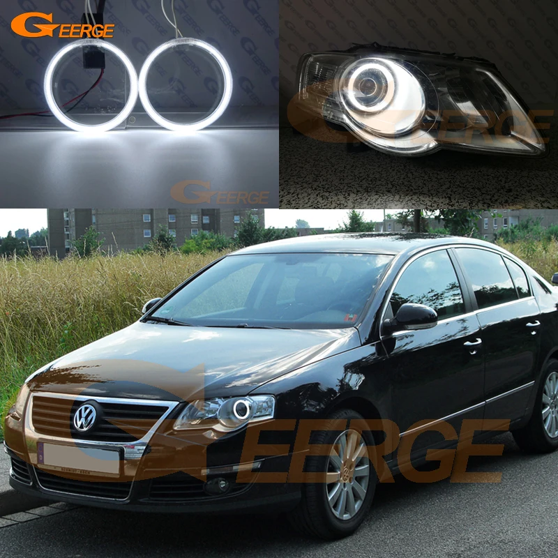 Отличные ультра яркие CCFL ангельские глазки Halo кольца комплект для Volkswagen VW Passat B6