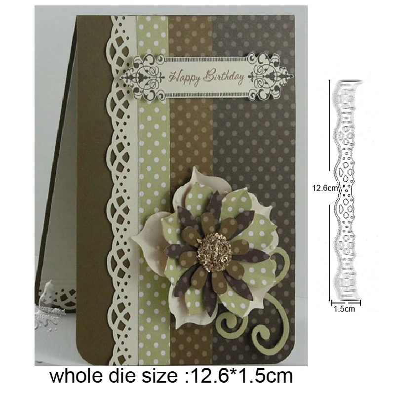 

Craft dies lace edge strip border Metal Cutting Dies for Scrapbooking dies DIY Album Card Making Embossing Die Cut stencils dies