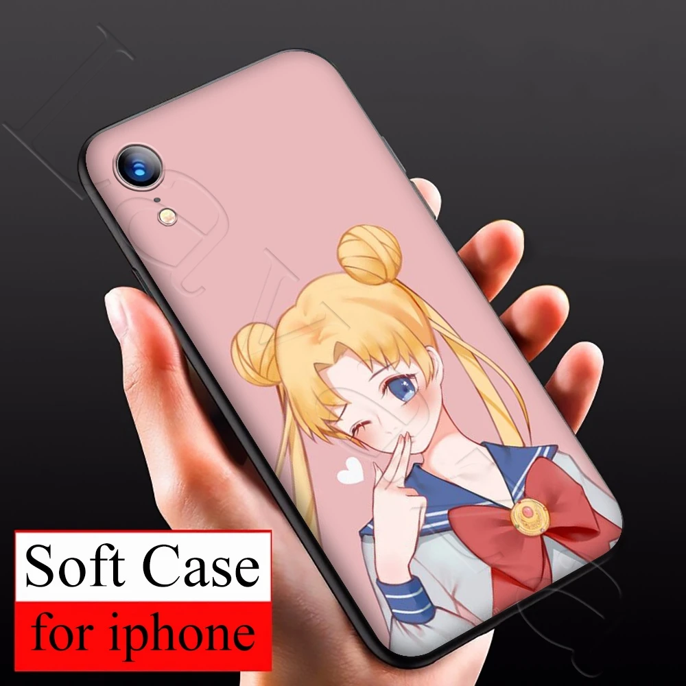 Lavaza японское аниме Kawaii Сейлор Мун Мягкий чехол из ТПУ для iPhone 12 Mini 11 Pro XS Max XR X 8 7 6 6S