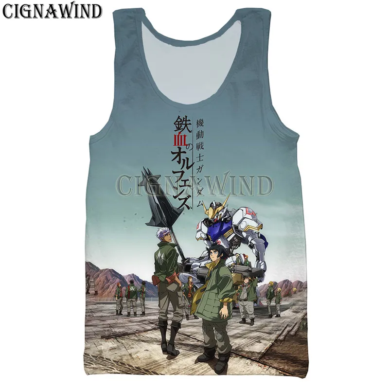 Жилет мужской/женский с 3D-принтом аниме Железная кровь костюм сироты мобильный