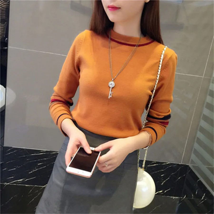 

Hot Sale Sweater Women Spring Pullover Lady Shirt Color way Fashion Female Tops Woman Clothing Free Shipping