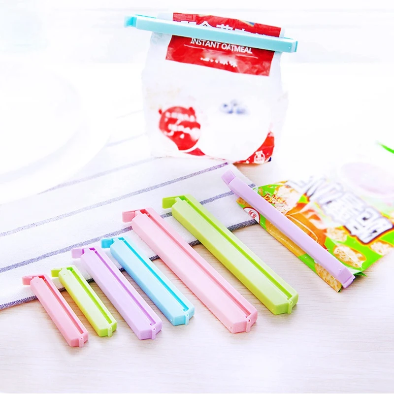 

12 Packed Food Sealing Clips Moisture-Proof Snack Clips Milk Powder Fresh Keeping Clips Sealing Bag Clips