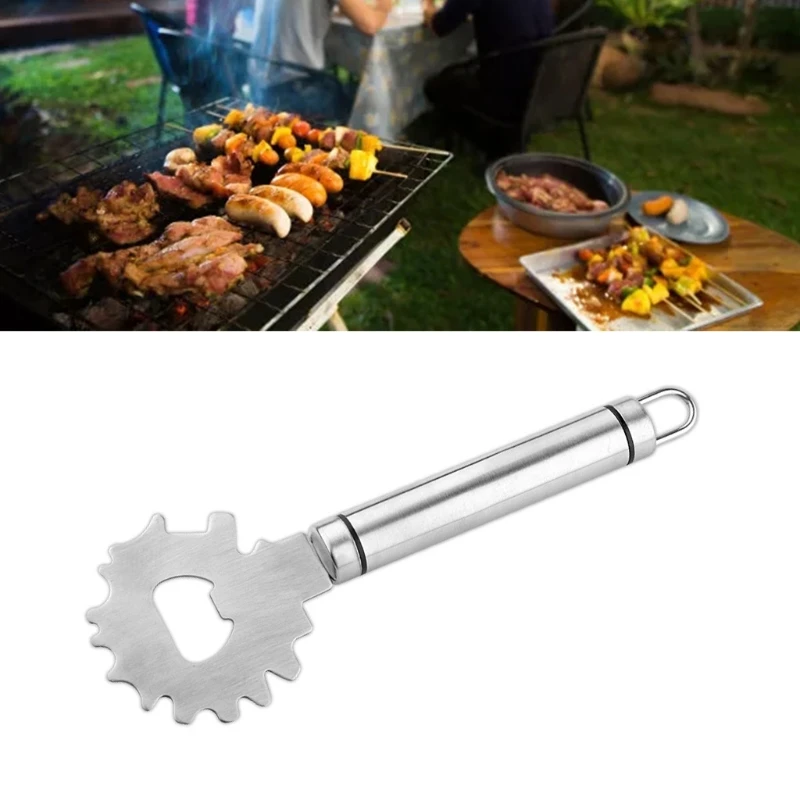 

Bbq Grill Scraper Grill Grate Gadget Cleaner Bbq Grill Brush and Scraper Outdoor Barbeque Cleaning Camping Grill Accessories