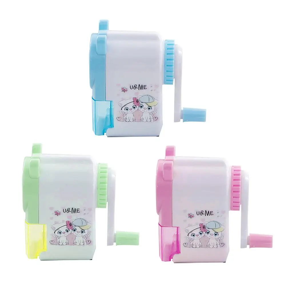 

Automatic Pencil Sharpener Learning Stationery Children's Pencil Sharpener Innovative Cute Cartoon Color Compact Metal Value Set