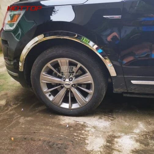 Автомобильный Стайлинг колесо брови декоративное свод полоса для Ford Explorer 2013 2014Car