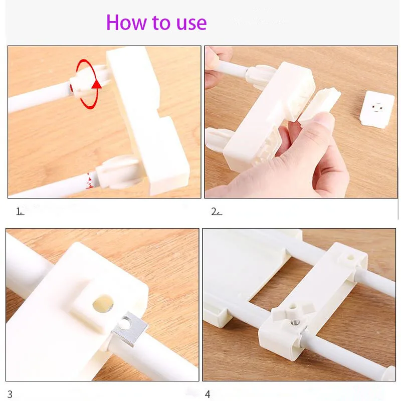 Adjustable Tension Shelf Closet Storage Rack Organizer Expandable Windows Heavy Duty Shelves for Kitchen Bathroom Bedroom Balcon | Дом и сад