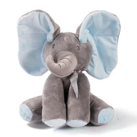 ears move music baby animal hide and seek cat soothing doll elephant dog rabbit plush toy kids robots pet elephant electric toys
