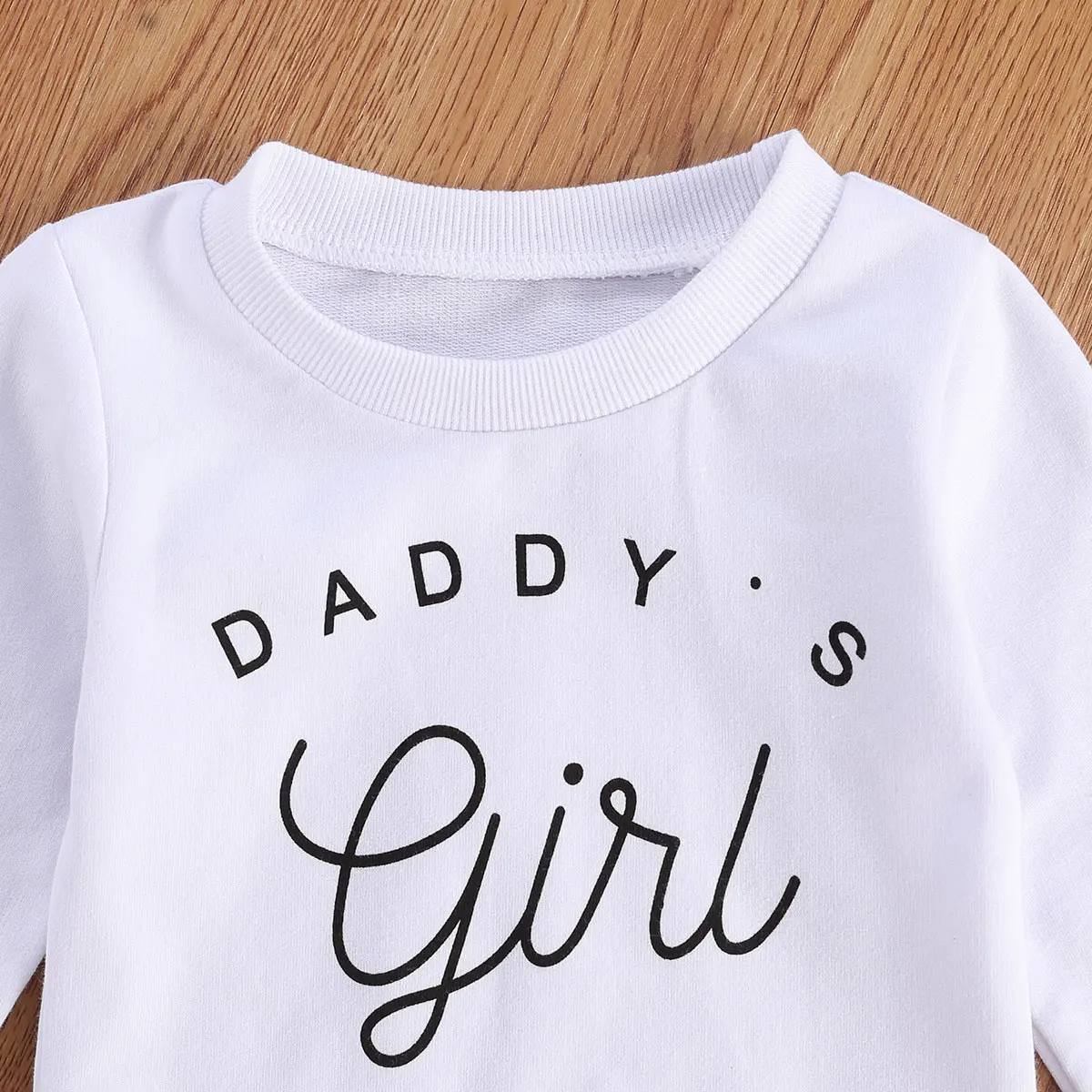 Toddler Baby Girls Sweatshirts Cute Letter Printed Long Sleeve Crew Neck Pullover Tops Outfit Autumn Hoodies 0-3 Years